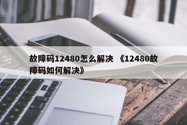 故障码12480怎么解决 《12480故障码如何解决》