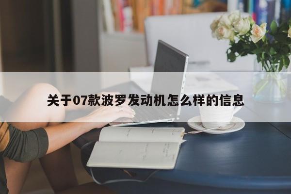 关于07款波罗发动机怎么样的信息